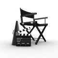 DirectorÃ¢â¬â¢s chair Royalty Free Stock Photo